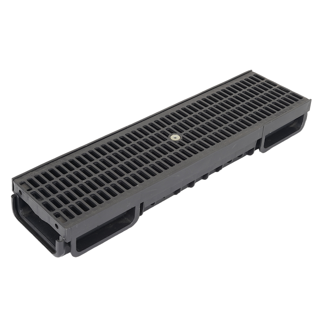 Channel Drain 13x6 with Plastic Cover Vercel Black