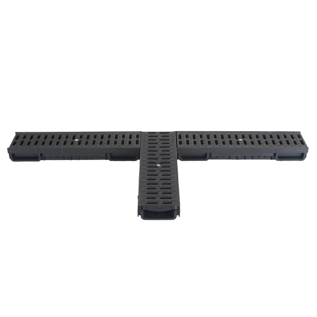 Channel Drain 13x6 with Plastic Cover Korpi Black